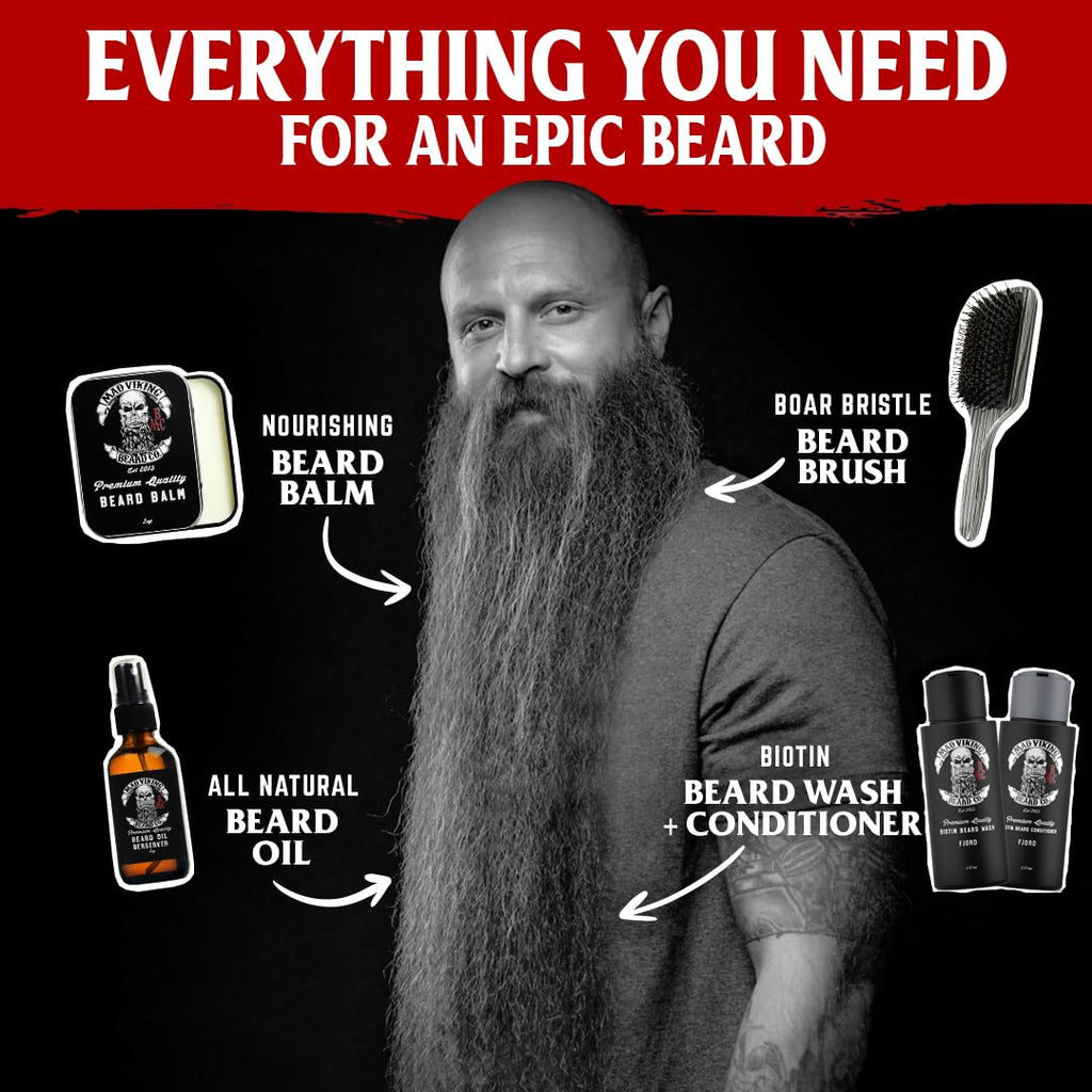 Mad Viking Valhalla Beard Oil - Hydrate, Soften and Grow Your Beard Naturally. Fight Itch and Dandruff with a Smooth Sandalwood & Vanilla Scent, Made in the USA - 2Oz | Hydrates Skin, Softens Coarse Beard Hair, and Helps Relieve Beard Itch with a Warm Sandalwood and Vanilla Fragrance.