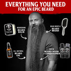 Mad Viking Valhalla Beard Oil - Hydrate, Soften and Grow Your Beard Naturally. Fight Itch and Dandruff with a Smooth Sandalwood & Vanilla Scent, Made in the USA - 2Oz | Hydrates Skin, Softens Coarse Beard Hair, and Helps Relieve Beard Itch with a Warm Sandalwood and Vanilla Fragrance.