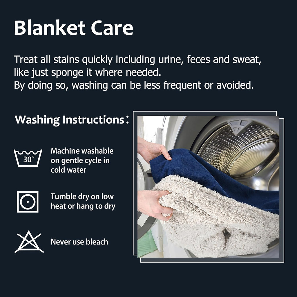 Waterproof Reversible Pet Blanket for Small Dogs | 30 X 50 Inch, Washable Pet Protector for Sofa, Couch, Crates and Car Seats, Guards against Fur, Dirt and Everyday Spills