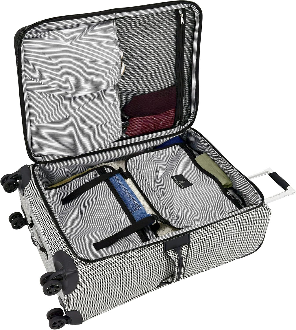 Oxford III 25" Expandable Spinner Black-White Houndstooth