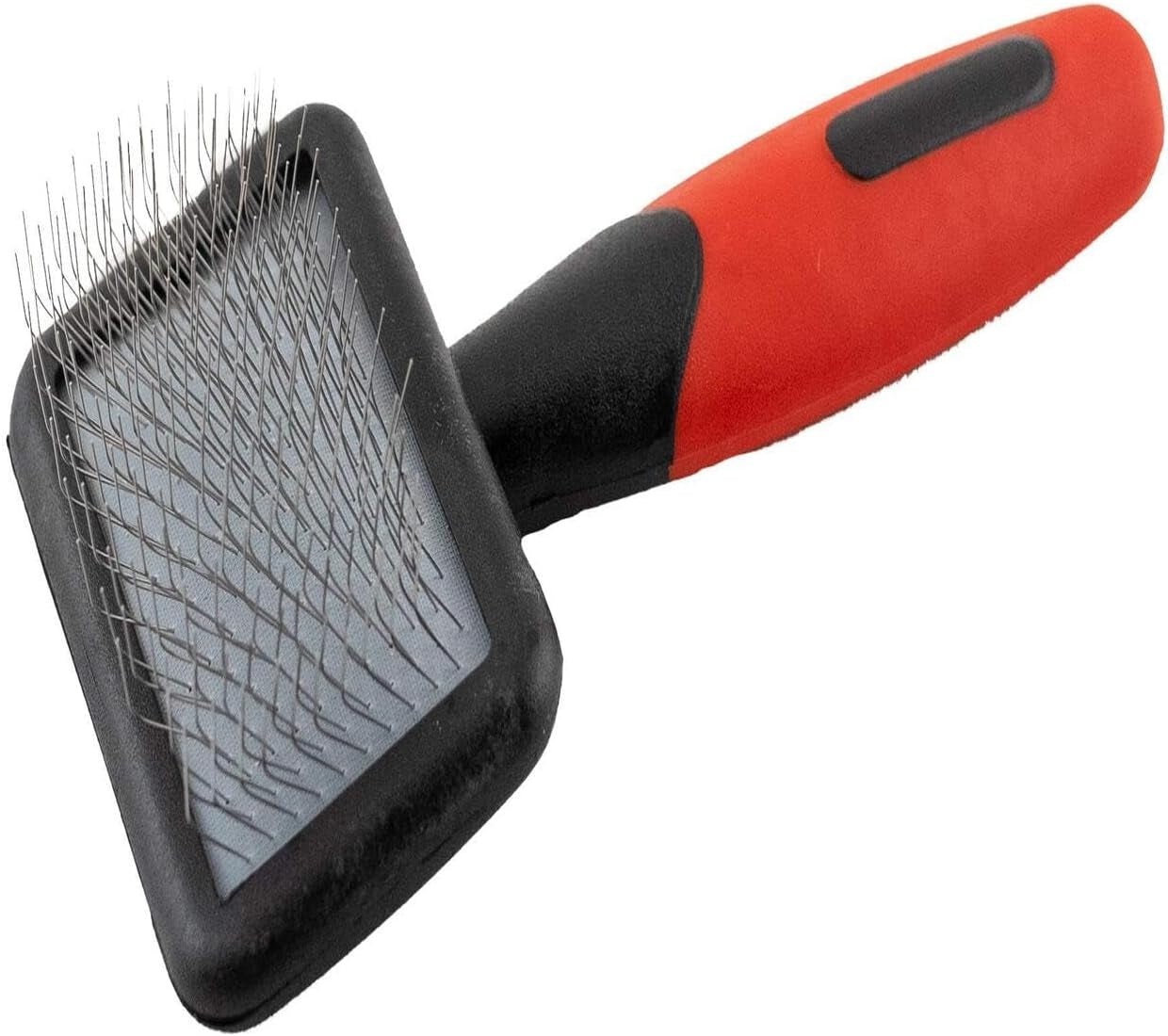 Paw Brothers Mini Pin Tiny Flat Slicker Brush for Dogs, Professional Grade, Stainless Steel Pins, Flexible Head, Comfort Grip, Mini Size, 4.75" X 2.25" X 1.5"