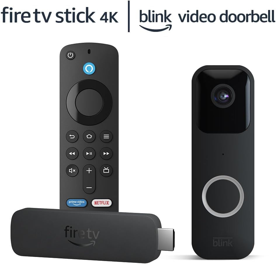 Fire TV Stick 4K Bundle with Blink Video Doorbell