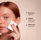 Extra Large Face Pads (100 Count) - Durable, Absorbent, Hypoallergenic, Dermatologically Tested - Removes Makeup & Nail Polish, Apply Cleansers & Toners & Micellar Water