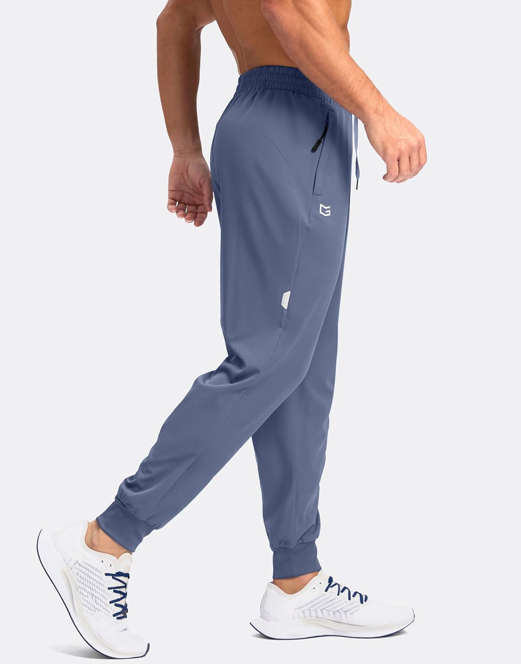 Men'S Joggers with Zipper Pockets Lightweight Athletic Workout Pants Quick Dry Sweatpants for Men Running Hiking