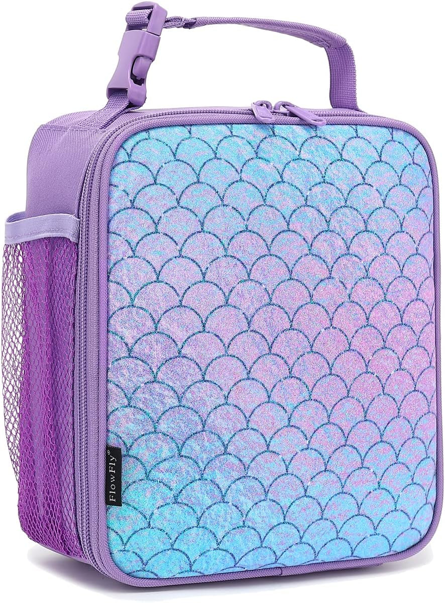Kids Lunch Box Insulated Soft Bag Mini Cooler Back to School Thermal Meal Tote Kit for Girls, Boys, Scale