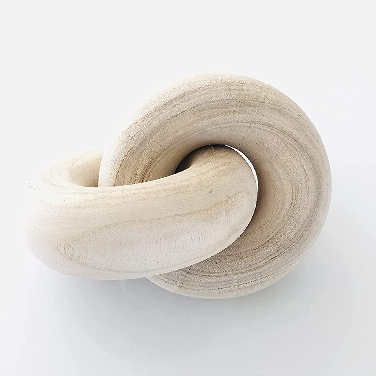 Coffee Table Decor Bookshelf Decor Accents Wood Knot Decor Chain Link | Home Decor Console Table Decorative Items Living Room Decorative Objects Beige for Coffee Table Books and Shelves