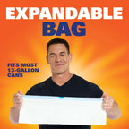 Ultra Strong 13 Gallon Trash Bags, Tall Kitchen Trash Bags, White, Fabuloso Scent, 80 Bags