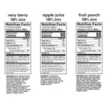 , 100% Juice, Variety Pack, 6.75 Fl Oz, 36-Count