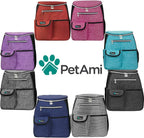 Dog Travel Backpack 27L Airline Approved Pet Supplies Bag, Teal Blue | Cat Traveling Suitcase Organizer for Weekend Road Trip Camping; 2 Food Containers, 2 Collapsible Bowls & Poop Bag Dispenser