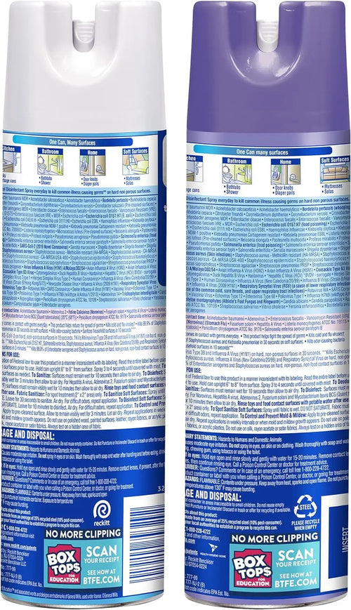 2X19Oz Crisp Linen + 2X19Oz Early Morning Breeze Disinfectant Spray Bundle