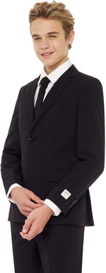 Teen Boys Solid Color Party Suit - Prom and Wedding Party Outfit - Including Blazer, Pants and Tie