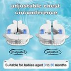 Non-Inflatable Baby Arm Floats with Solid Soft Pearl Foam, Swim Floats Adjustable Design Spring Swim Water Pool Float for 3-36 Months Kids Beach Essentials