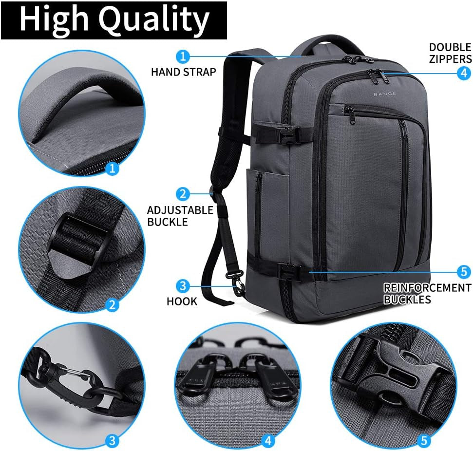 Travel Overnight Backpack,40-Liter FAA Flight Approved Weekender Bag Carry on Backpack…