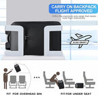 Men'S Laptop Backpack for 17.3Inch Notebook,Waterproof Fashion Travel Backpacks,High Tech Backpack with Water Bottle, Work Business Backpacks for Men and Women