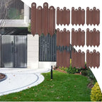 Garden Edging Border 10 Pack Flower Bed Edging Borders Decorative Garden Fencing Interlocking Animal Barrier Vegetable Palisade