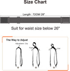 2 Pack Kids Adjustable Magnetic Belt Boys Girls Elastic Belt with Easy Magnetic Buckle