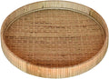 Homart 5219-0 Cayman Large Tray, 13.50-Inch Diameter, Natural, Rattan