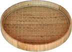 Homart 5219-0 Cayman Large Tray, 13.50-Inch Diameter, Natural, Rattan