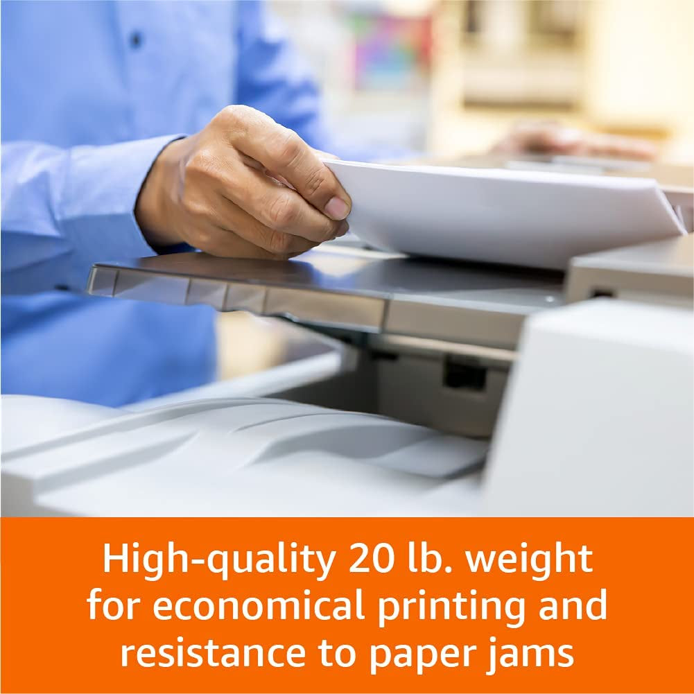 Multipurpose Copy Printer Paper, 20 Lb, 8.5 X 11 Inches, 5 Reams (2,500 Sheets), 92 Bright White