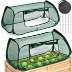 2PCS Raised Garden Bed Cover, Pop up Plant Protector Crop Cage | 45"X22"X16" Protects Vegetables and Plants from Animals & Pests, Pop-Up Design for Easy Garden Protection