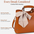 Small Vegan Leather Purses for Women, Faux Leather Handbags for Women, Top Handle Handbags