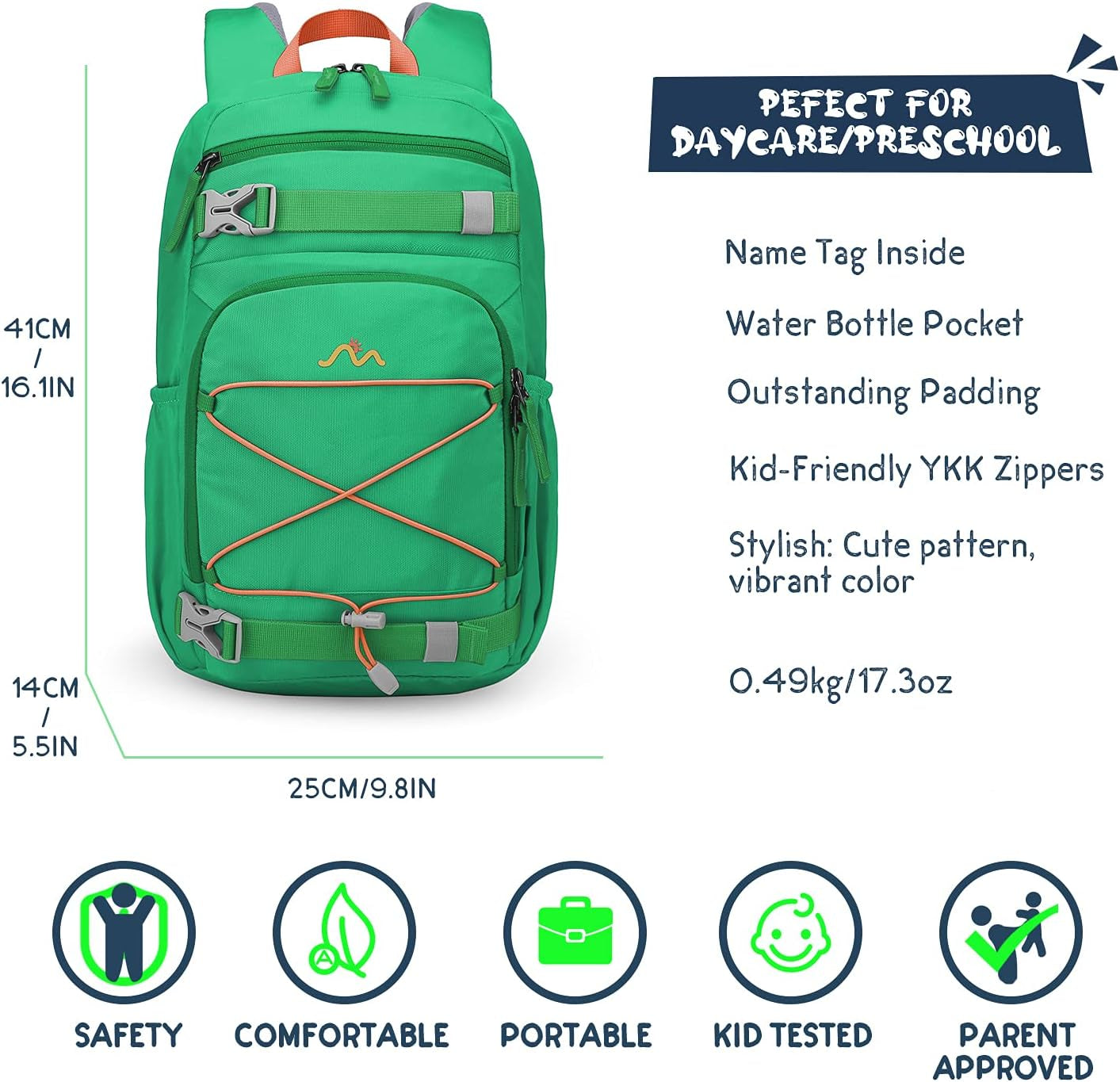 Kids Backpack for Boys Girls Elementary Kindergarten School Bag Lightweight Children Daypack