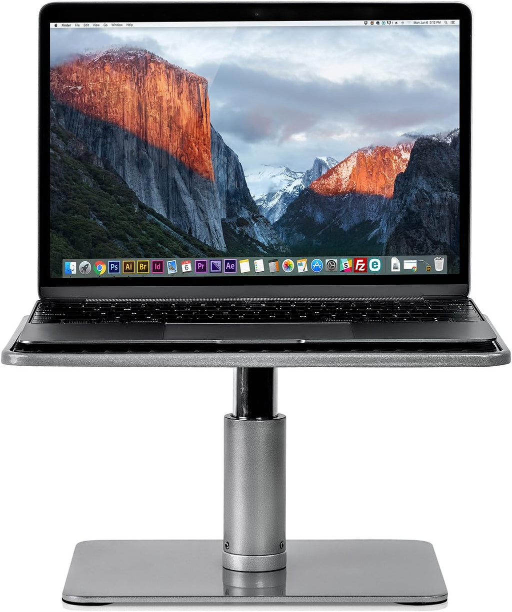 Adjustable Height Laptop Stand for Macbook Pro, Ergonomic Desk Riser for 11-15 Inch Laptops and 24-32 Inch Monitors