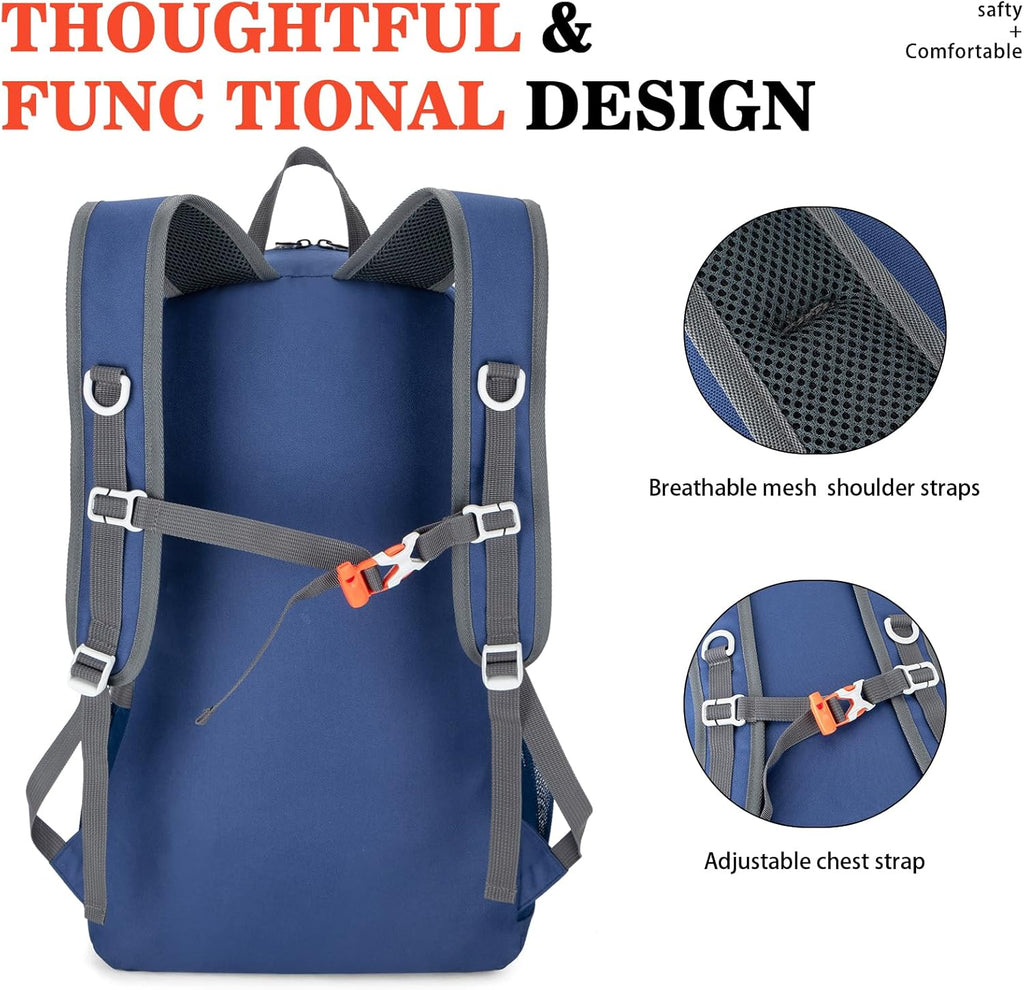35L Ultra Lightweight Foldable Packable Hiking Backpack | Travel Backpack, Survival Whistle, Water-Resistant, Camping Daypack, Outdoor Sports, 0.88 Pounds, Men & Women