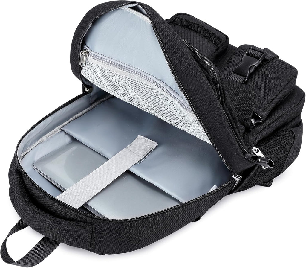Large Heavy Duty Backpack for School College Bookbag Casual Multi Pocket Travel Backpacks