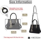 Genuine Leather Satchel Handbags for Women Top-Handle Bags Elegant Shoulder Purses