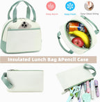 Backpack for Girls 15.6 Inch for School with Lunch Bag Pencil Case | 3PCS Cute Kids Laptop Backpacks Bookbag for Teen Girls Elementary Middle High School Bag College Students Travel Daypack