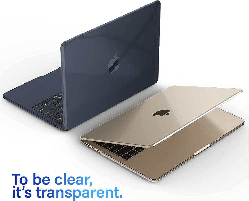 Compatible with 2024 2023 2022 Macbook Air 13 Inch Case M3 A3113 M2 A2681, Hardshell Case & Keyboardcover & Screenfilm for Mac Air 13.6 with Touch ID, Crystal Clear, KK-CYCL+2