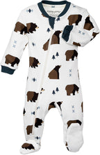 – Zipper Organic Sleeper Footed Onesies Sleeper Baby Pajamas with Inseam Zipper