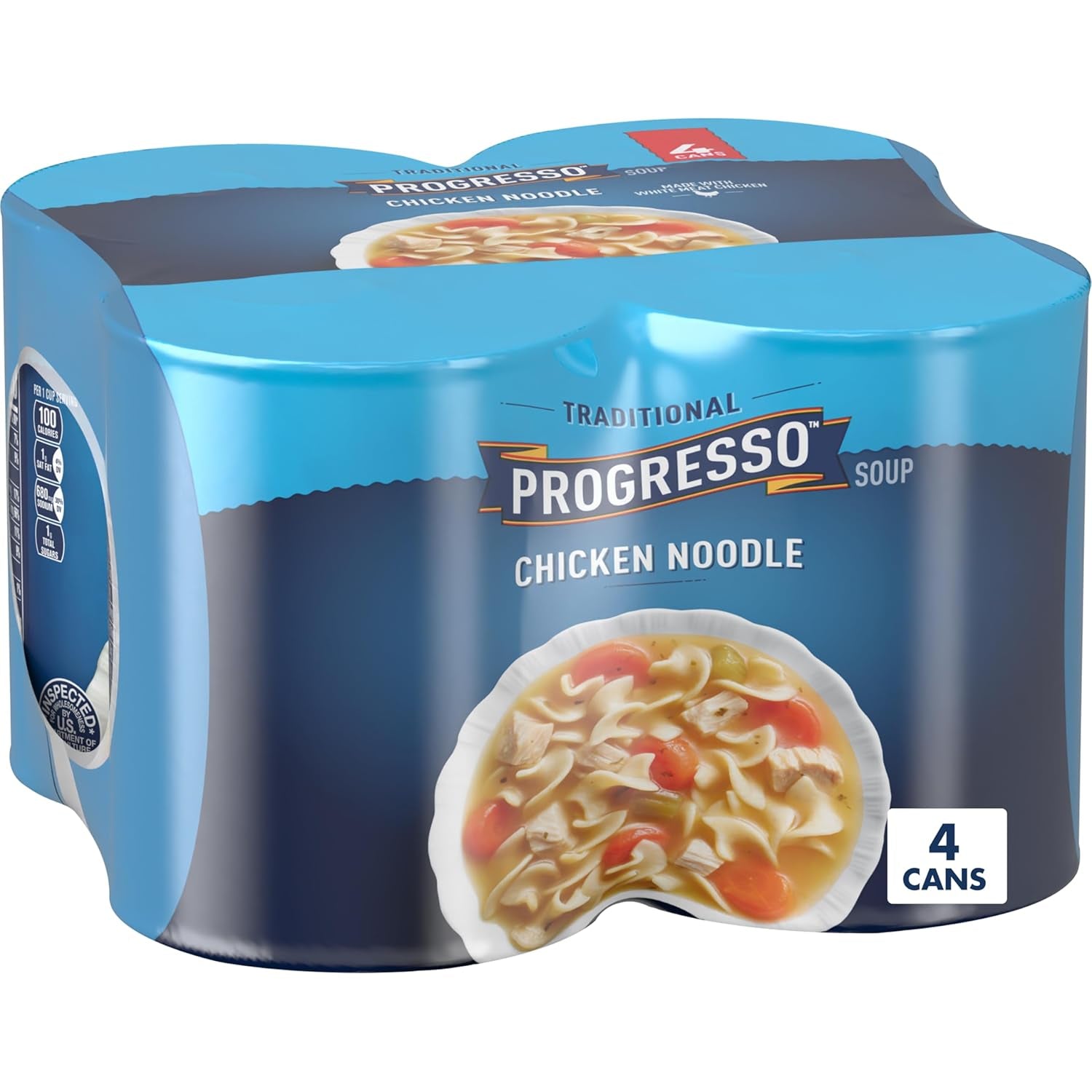 Traditional, Chicken Noodle Soup, Ready to Serve, 19 Oz., 4 Pack
