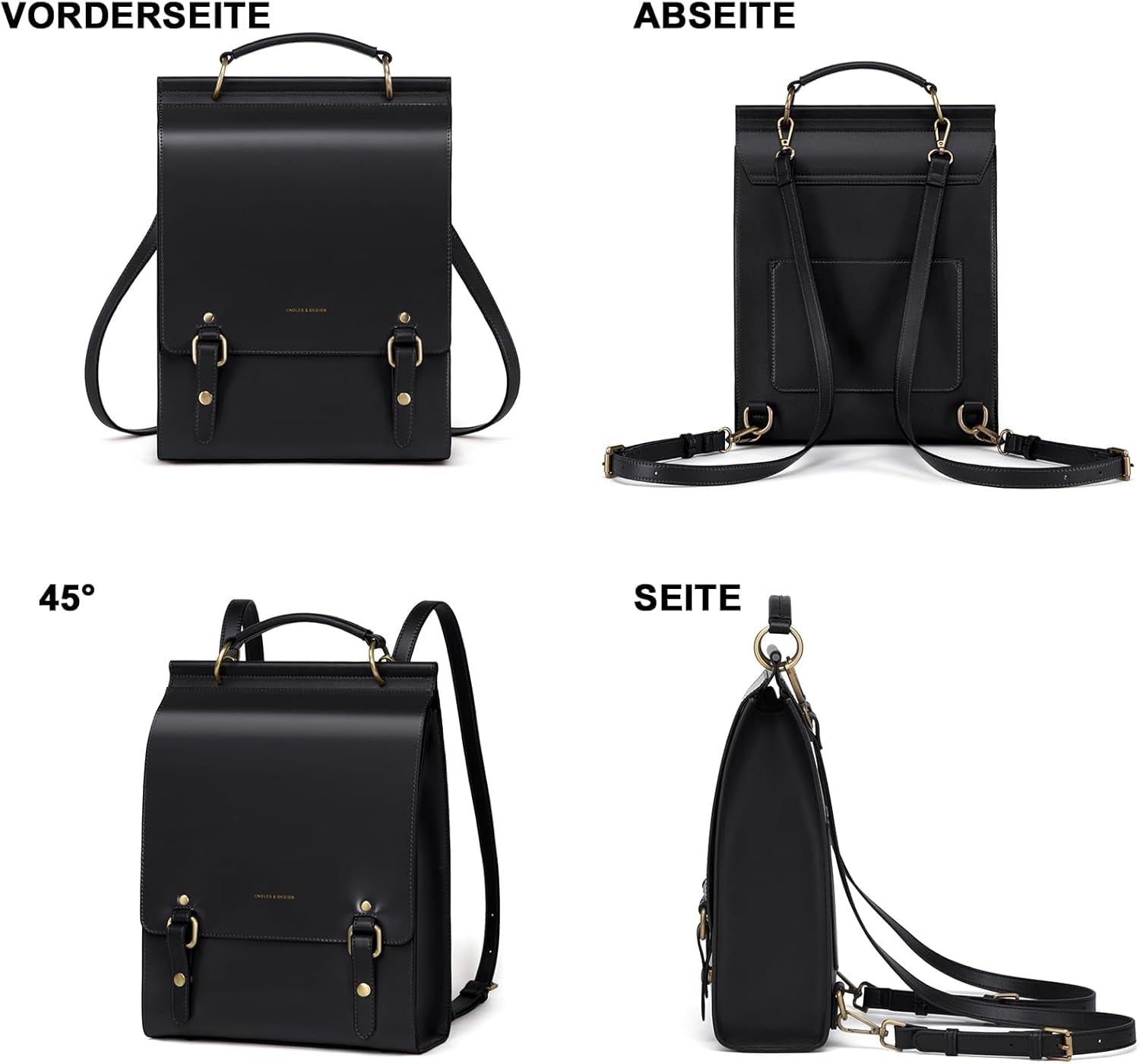 Leather Backpack Purse for Women Fashion Travel Shoulder Bag | Genuine Leather and Microfiber Leather, College Backpacks, Vintage, Casual Work Bag