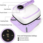 10"X10" Heat Press Machine, Fast Heating with Timer & Auto Shut-Off | DIY Iron-On Transfer Press for Clothes & Bags - Purple 2026 Update