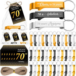 50 Sets 70Th Birthday Party Favors for Guests Include Birthday Beer Opener Keychain Cheers to 70 Bottle Opener Keychain with Thank You Cards and Gift Bag for Party Wedding Gifts