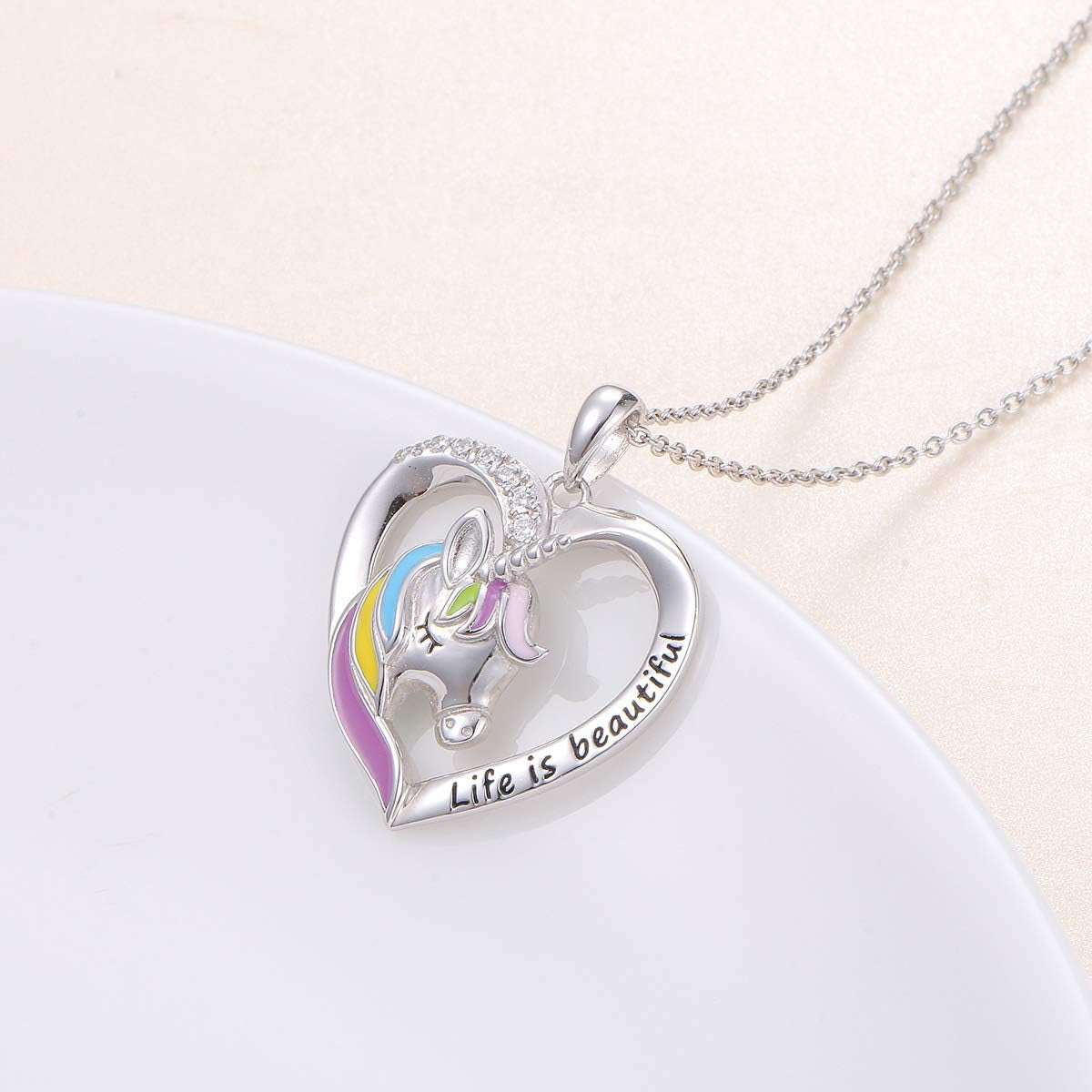 Elephant Necklace Cat Necklace Bunny Neklace Horseshoe Necklace Blue Jay Necklace Sterling Silver Animal Necklaces for Women