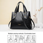 Women Crossbody Handbags Genuine Leather Satchel Handbags for Women Top-Handle Shoulder Tote Purses