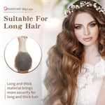 Hair Net for Long Hair, Mesh Wig Caps for Women, Natural Nude, 2 Pieces