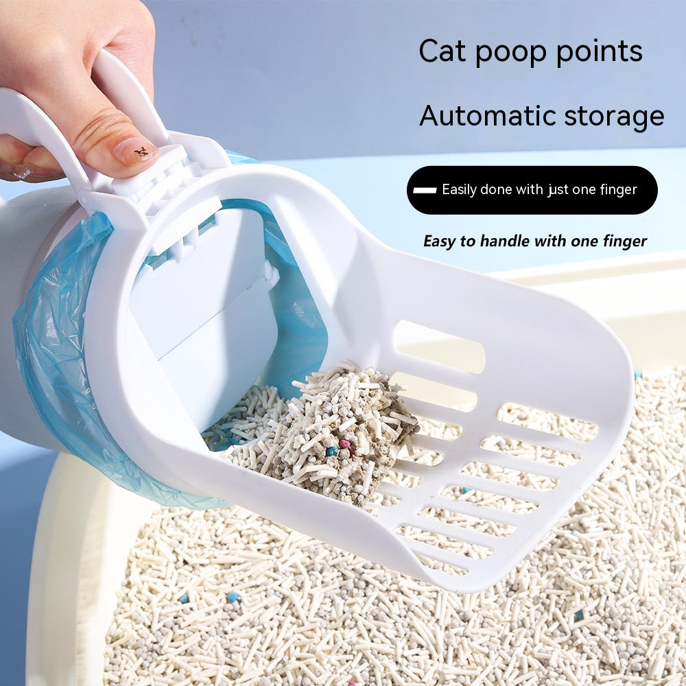 Upgrade Widen Cat Litter Shovel Scoop With Refill Bags Large Cat Litter Box Self Cleaning Cat Waste Bin System Pet Supplies Pet Products - Lincoln Values