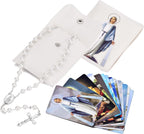 Rosary Beads Catholic for Women with Holy Mary Medal - Confirmation Gifts for Teenage Girl - Including Holy Mary Rosary Pouch and 18Pcs Saint Cards-White