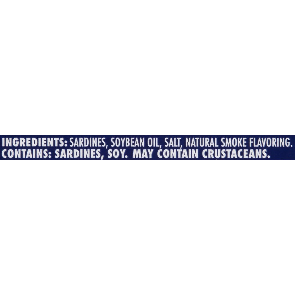 Wild Caught Sardines in Soybean Oil, 3.75 Oz Can (Pack of 12) - 14G Protein per Serving - Gluten Free, Keto Friendly - Great for Pasta & Seafood Recipes