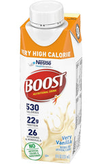 Very High Calorie Nutritional Drink Very Vanilla, Made with Natural Vanilla Flavor & No Artificial Flavors, Colors & Sweeteners, 8 FL OZ (Pack of 3)