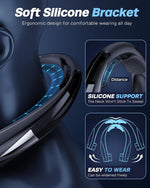 Neck Fan - Portable Neck Fan with LED Book Light, 6-20H Long Battery Life, 6 Speeds Adjustable, USB-C Rechargeable, Hands-Free Wearable Fan, Cooling Personal Fan Gifts for Men Women Dad Mom