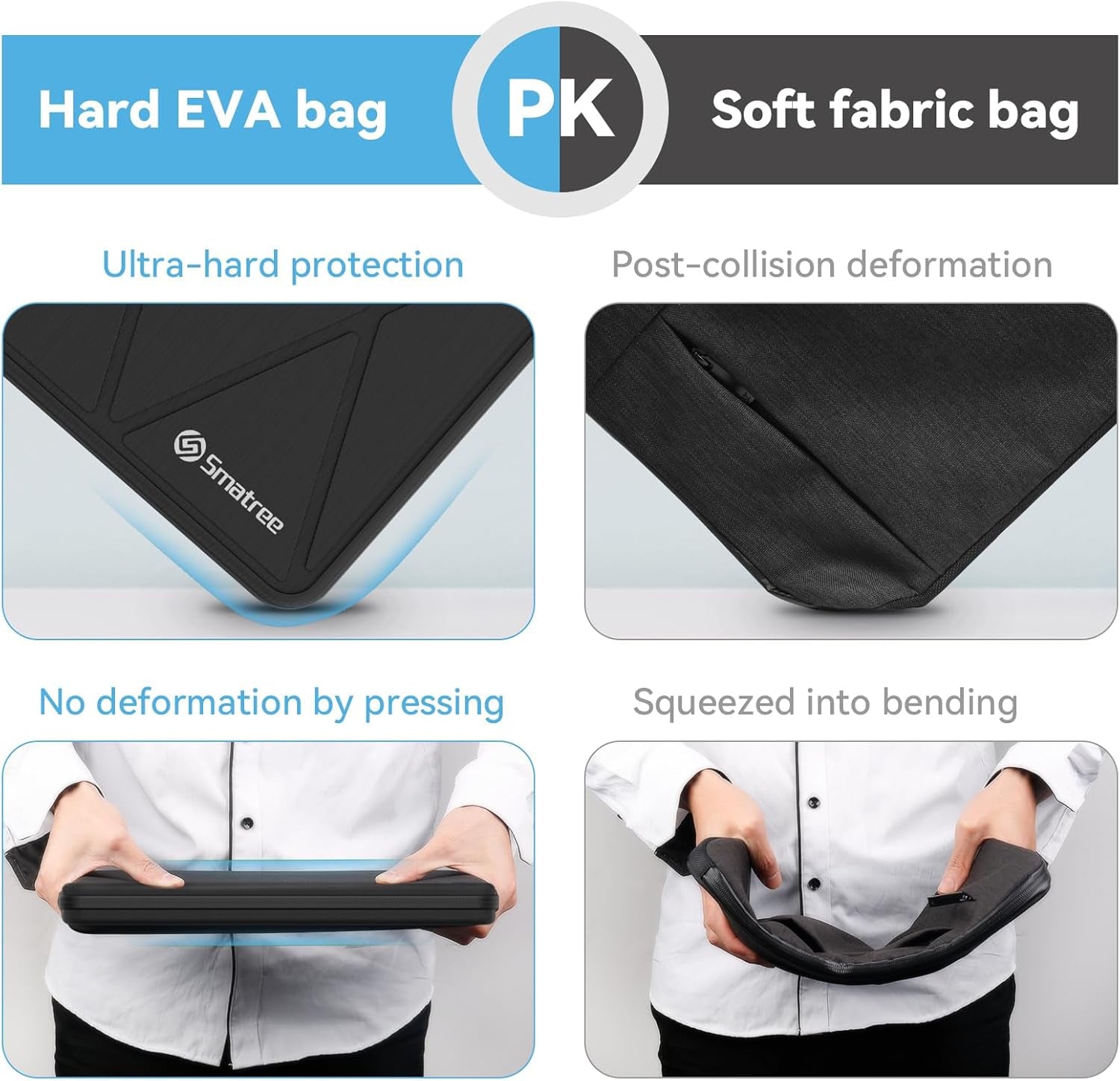 Hard Sleeve Case Compatible for 14 Inch ASUS Vivobook 14X/Flip14/S 14Flip, for Zenbook Duo 14, for Chromebook Flip CX3, for ASUS L410/ROG Zephyrus G14 Bag (X8252)