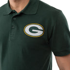 NFL Mens NFL Team Logo Casual Color Polo Short Sleeve Shirt
