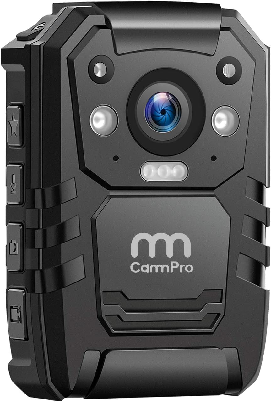 1296P HD Police Body Camera,32G Memory, I826 Premium Portable Body Camera,Waterproof Body-Worn Camera with 2 Inch Display,Night Vision,Gps for Law Enforcement Recorder,Security Guards,Personal
