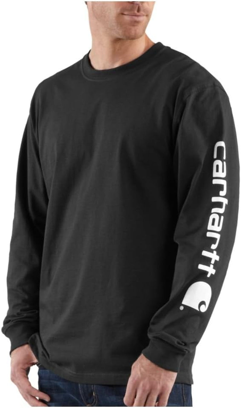 Men'S Dearborn Loose Long-Sleeve Logo T-Shirt Closeout