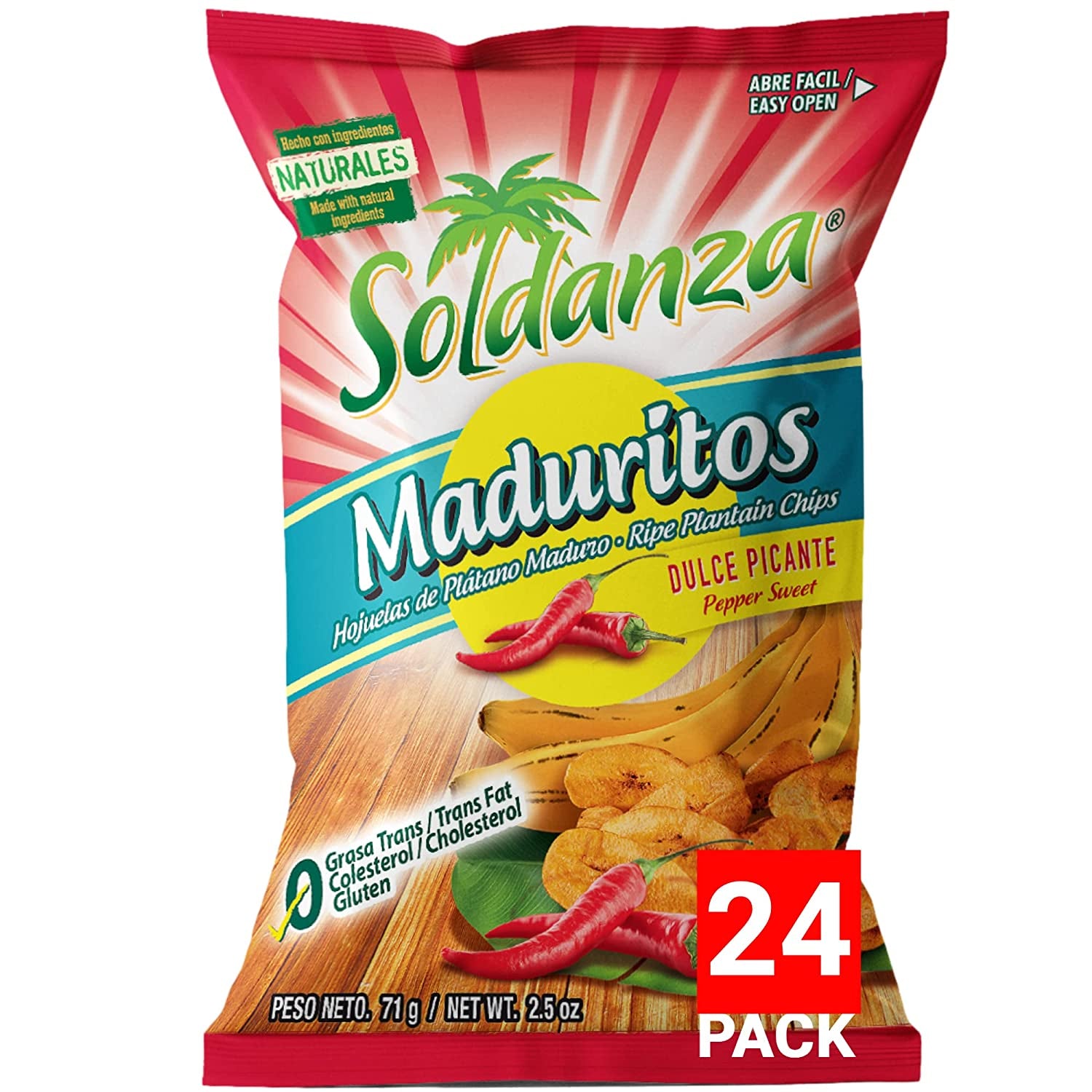 Pepper Sweet Plantain Chips, 2.5 Ounce (Pack of 24)